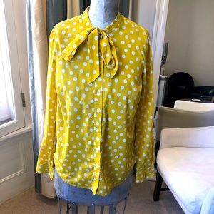Boden Marigold Polka Dot Blouse